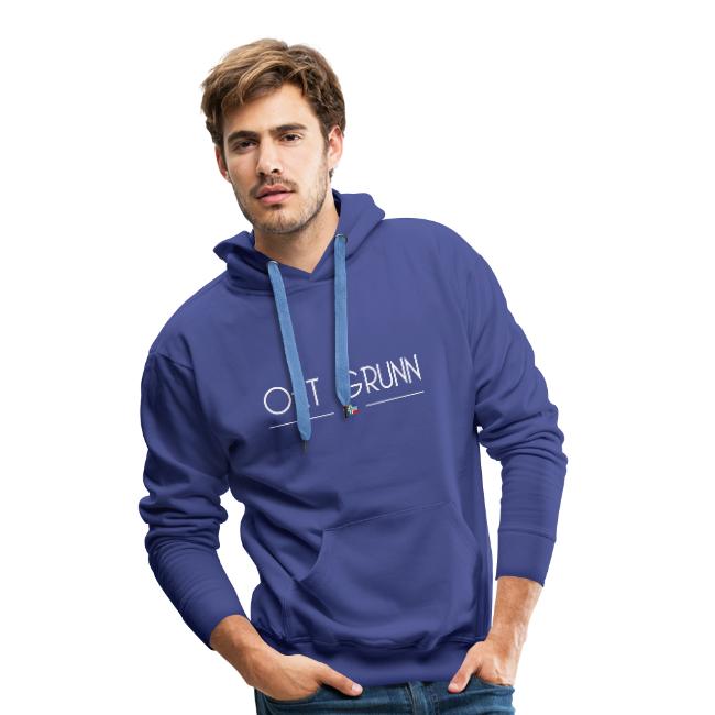 Oet grunn hoodie mannen blauw groningerplaza