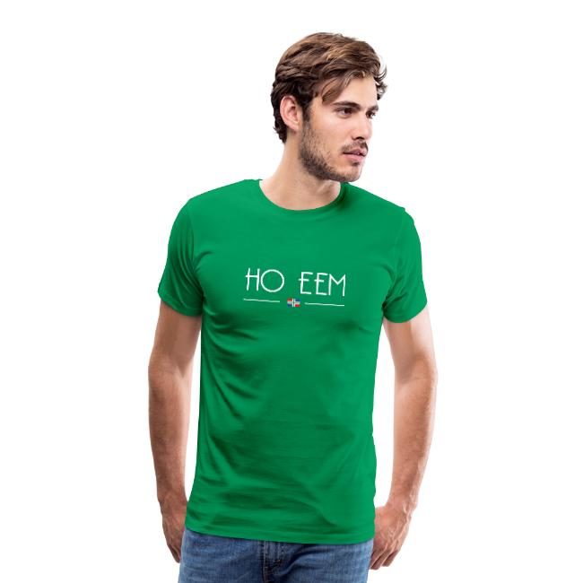 Grasgroene variant van het ho eem t-shirt voor mannen