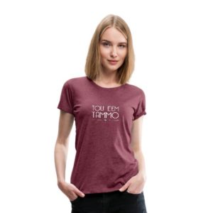 rood gemeleerd t-shirt dames groningerplaza