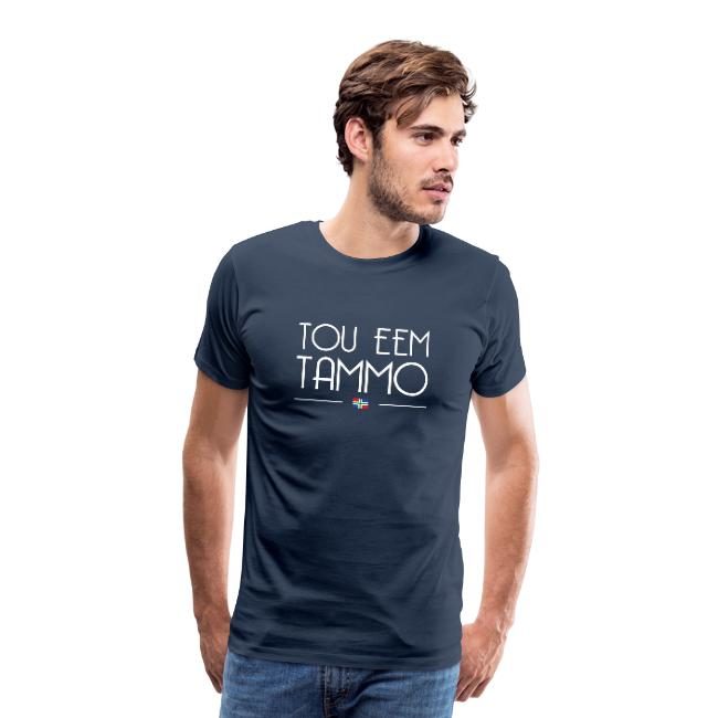 donkerblauw tou eem tammo t-shirt voor mannen van groningerplaza