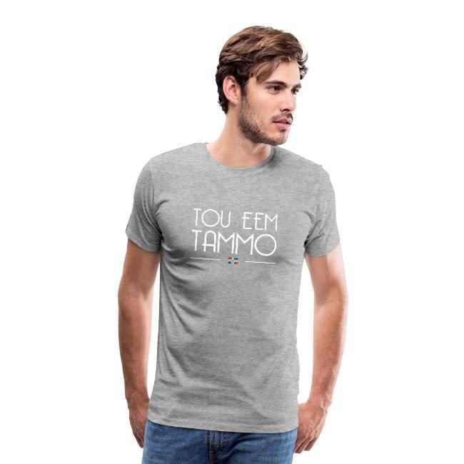 grijs t-shirt met tou eem tammo groningse opdruk