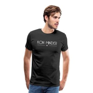 Kon minder t-shirt zwart uit Groningen GroningerPlaza mannen Groningse shirts